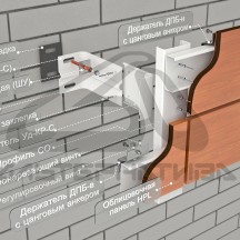 HPL оцинкованная сталь<br>АЛЬТ-ФАСАД 09 - Вентилируемый фасад из оцинкованной стали под HPL панели