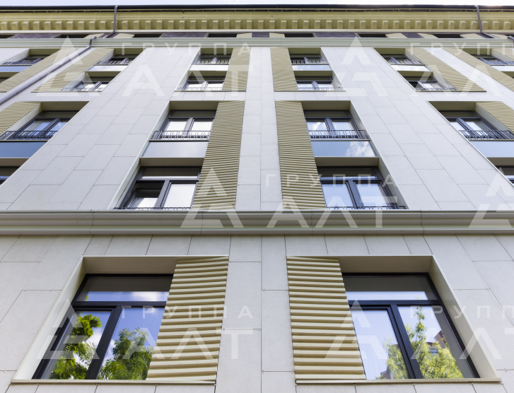 Вентилируемый фасад здания г. Москва, Большой Тишинский переулок