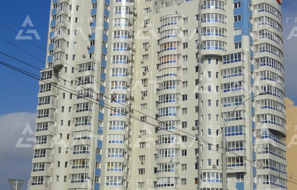 Вентилируемый фасад здания г. Краснодар, Жилой дом