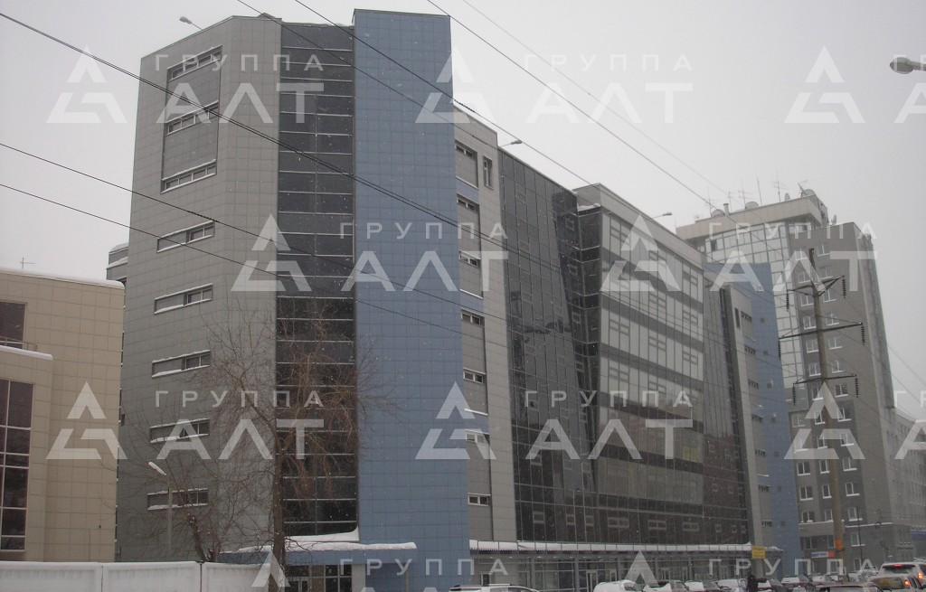 Вентилируемый фасад здания г. Новосибирск, Бизнес-центр, ул.Семьи Шамшиных