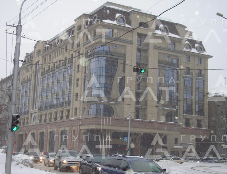Вентилируемый фасад здания г. Новосибирск. Гостиница «Марриотт Новосибирск Отель»