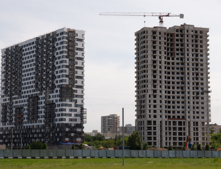 Вентилируемый фасад здания г. Москва Гоголь Парк